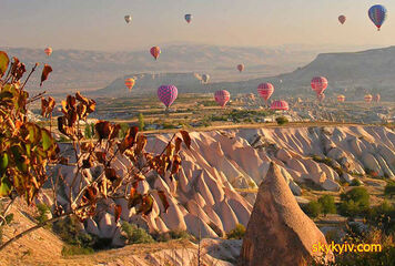 В турецкой Каппадокии состоялся фестиваль воздушных шаров